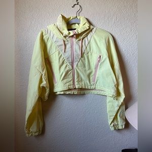 NWT Zara Cropped Hooded Rain Jacket/Windbreaker
